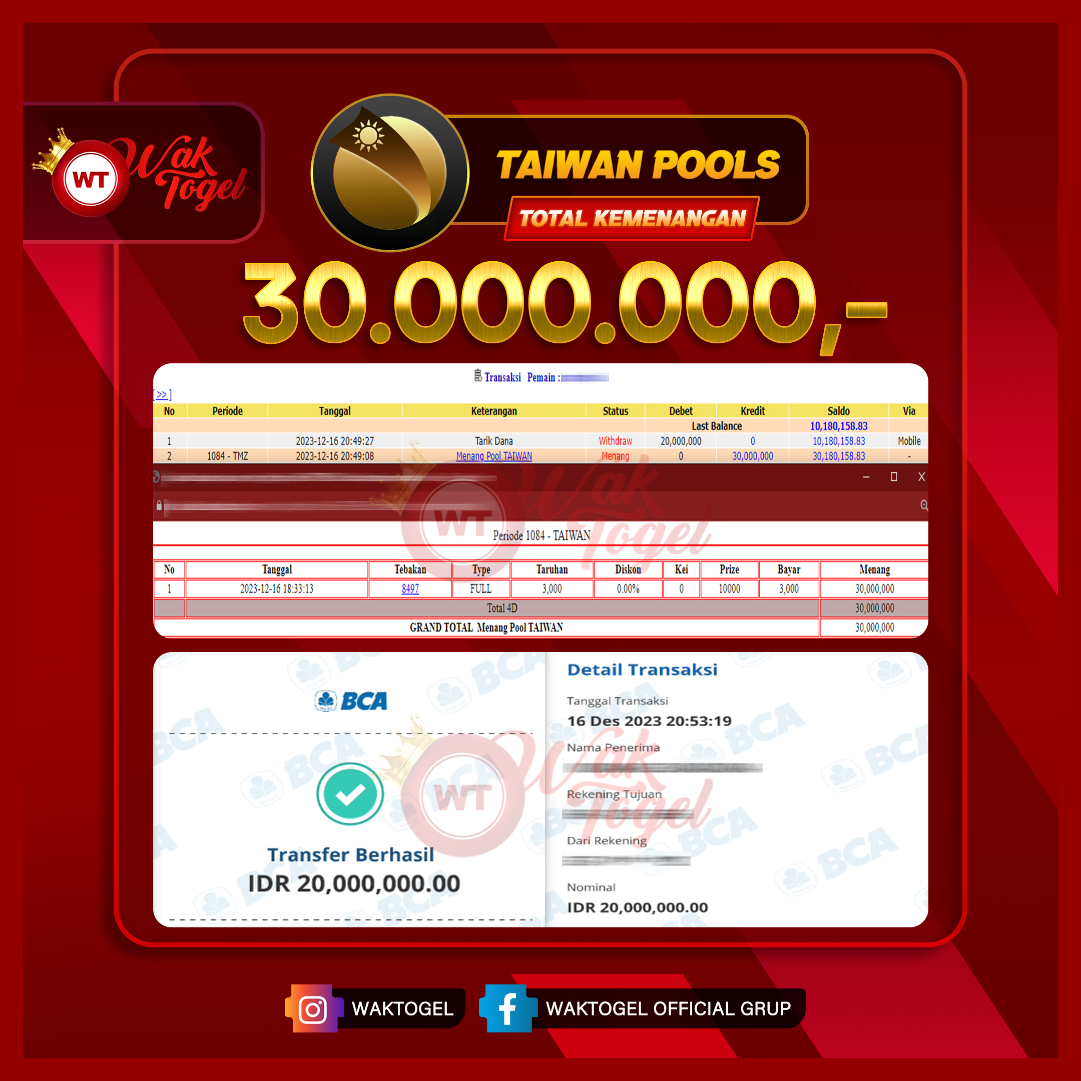 BUKTI PEMBAYARAN TAIWAN WAKTOGEL