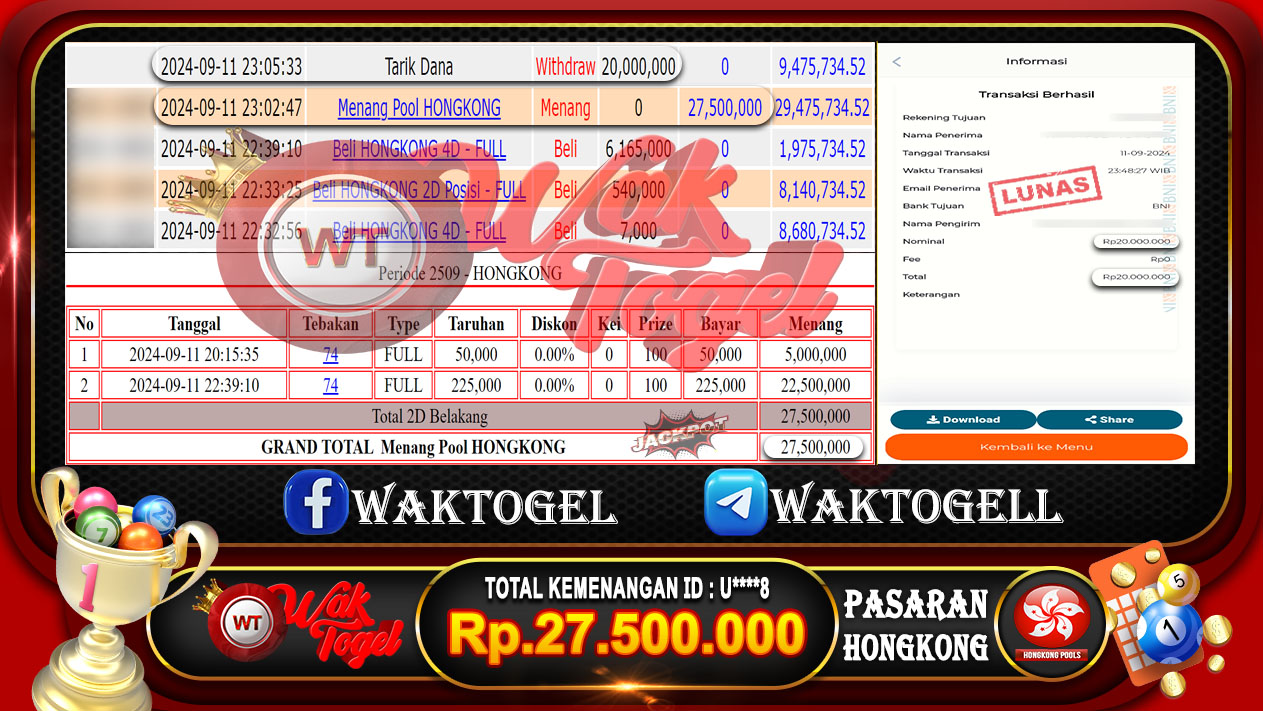 BUKTI PEMBAYARAN HONGKONG WAKTOGEL