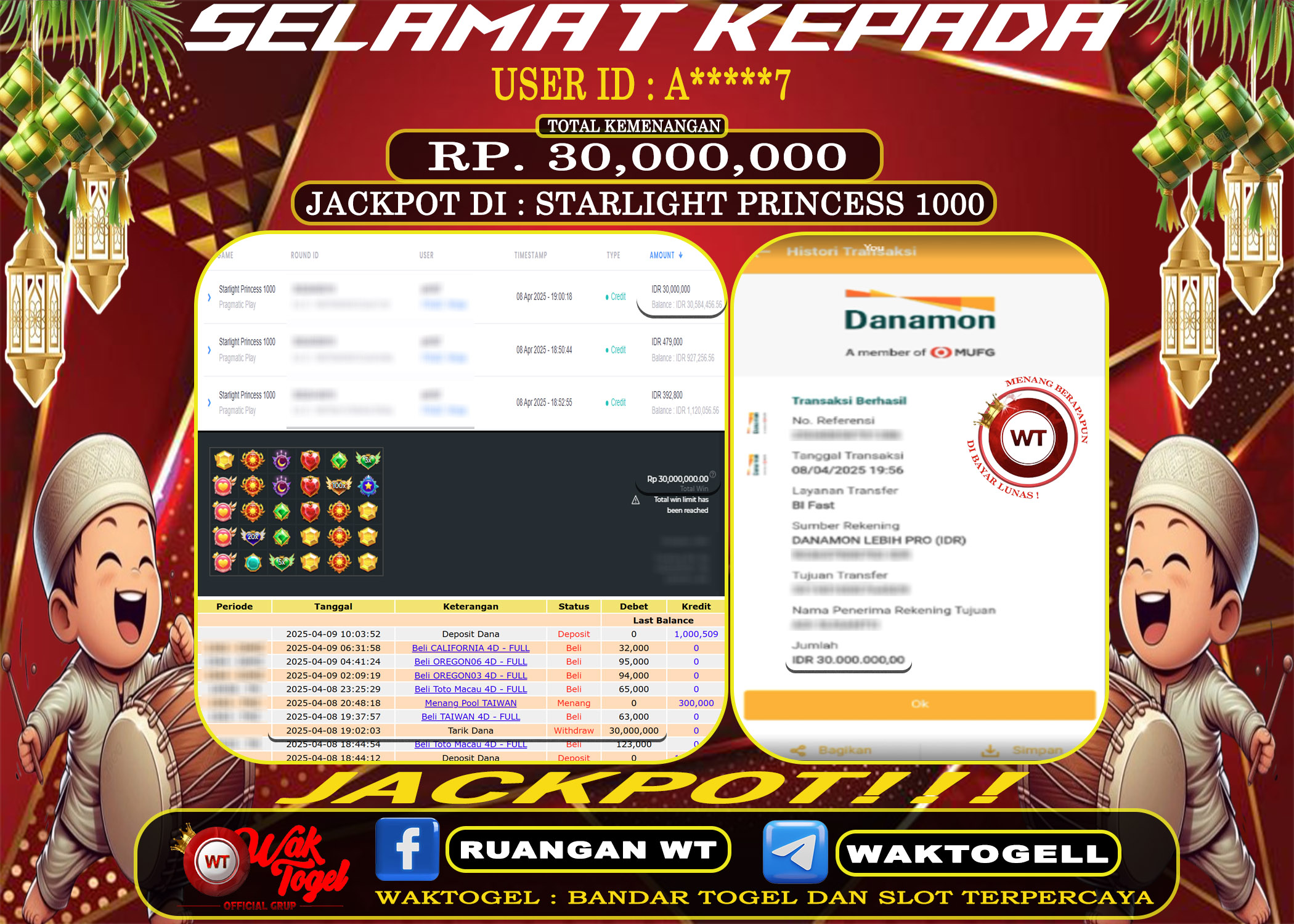 BUKTI PEMBAYARAN SLOT WAKTOGEL