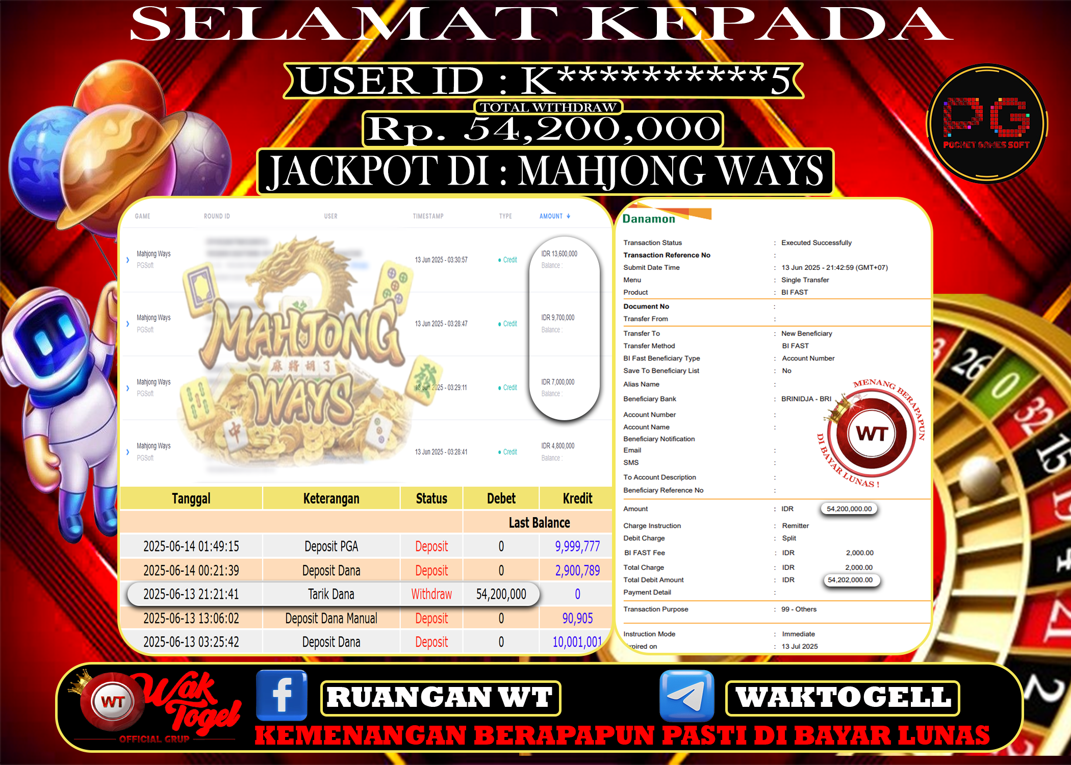 BUKTI PEMBAYARAN SLOT WAKTOGEL
