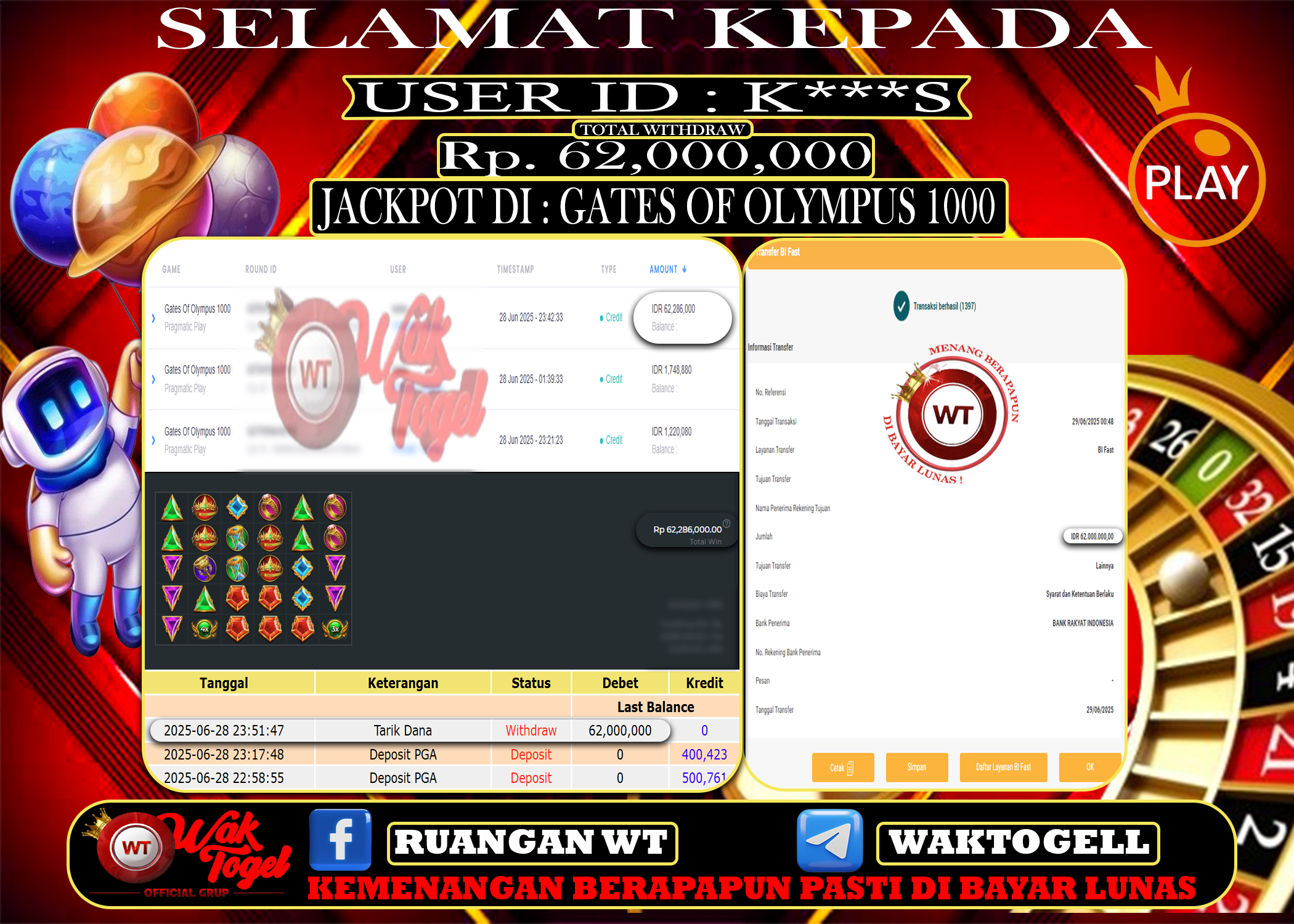 BUKTI PEMBAYARAN SLOT WAKTOGEL