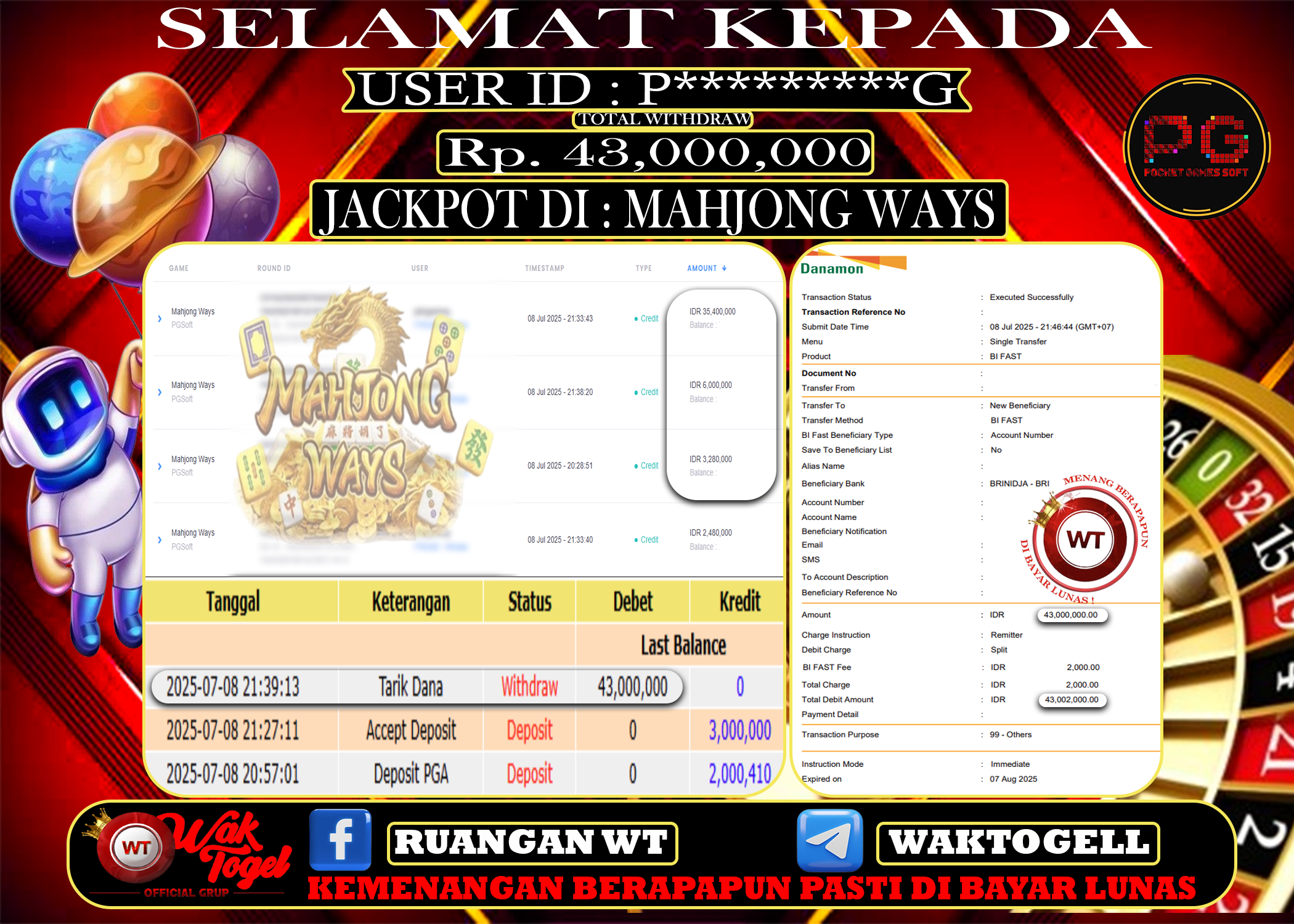 BUKTI PEMBAYARAN SLOT WAKTOGEL