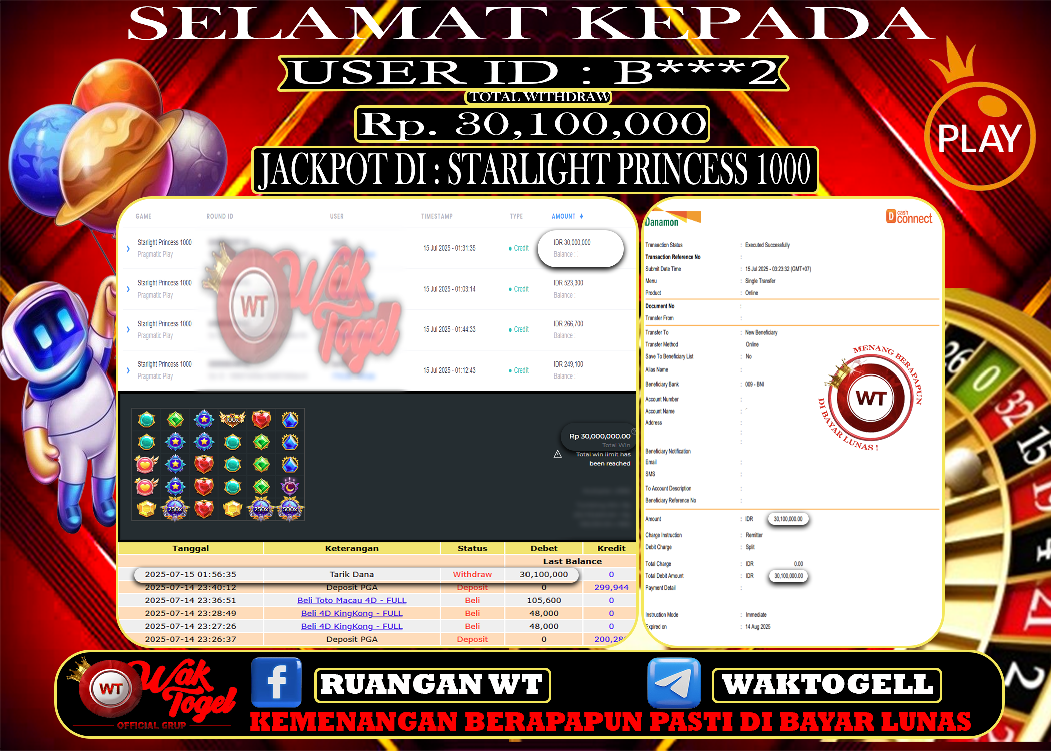 BUKTI PEMBAYARAN SLOT WAKTOGEL
