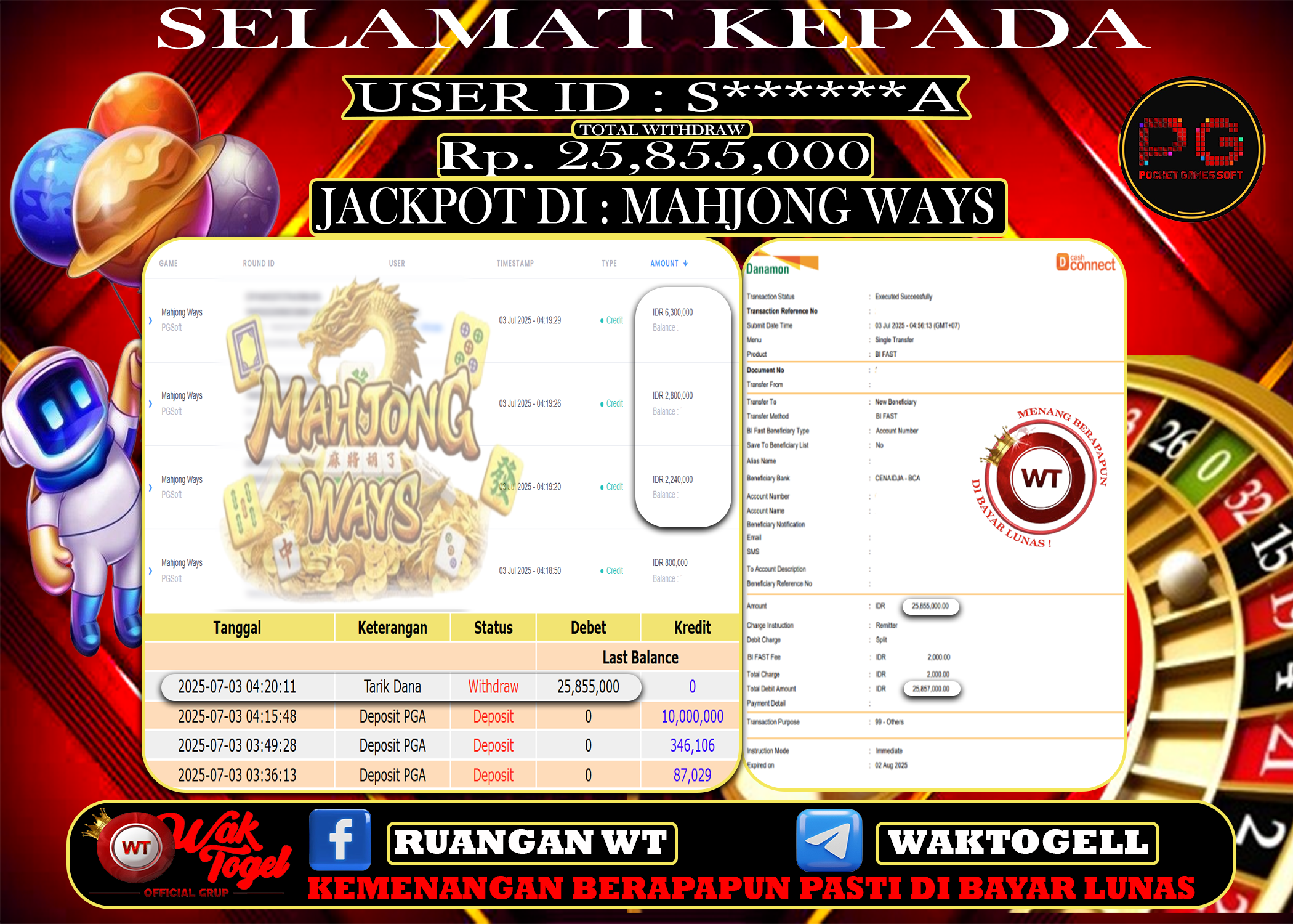 BUKTI PEMBAYARAN SLOT WAKTOGEL