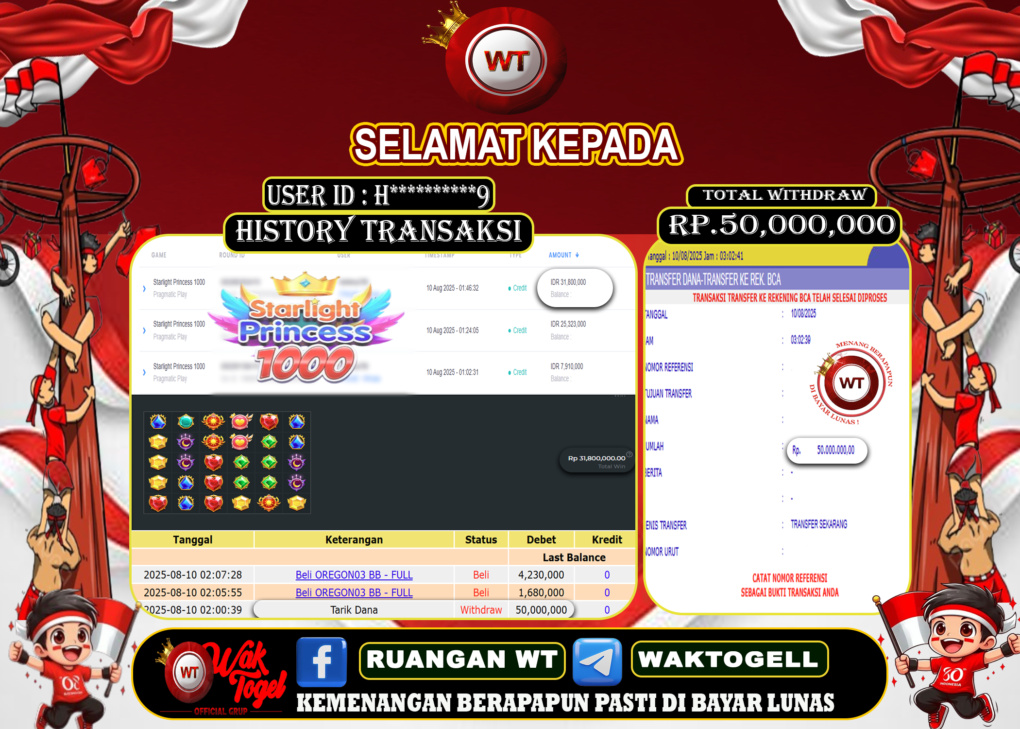 BUKTI PEMBAYARAN SLOT WAKTOGEL