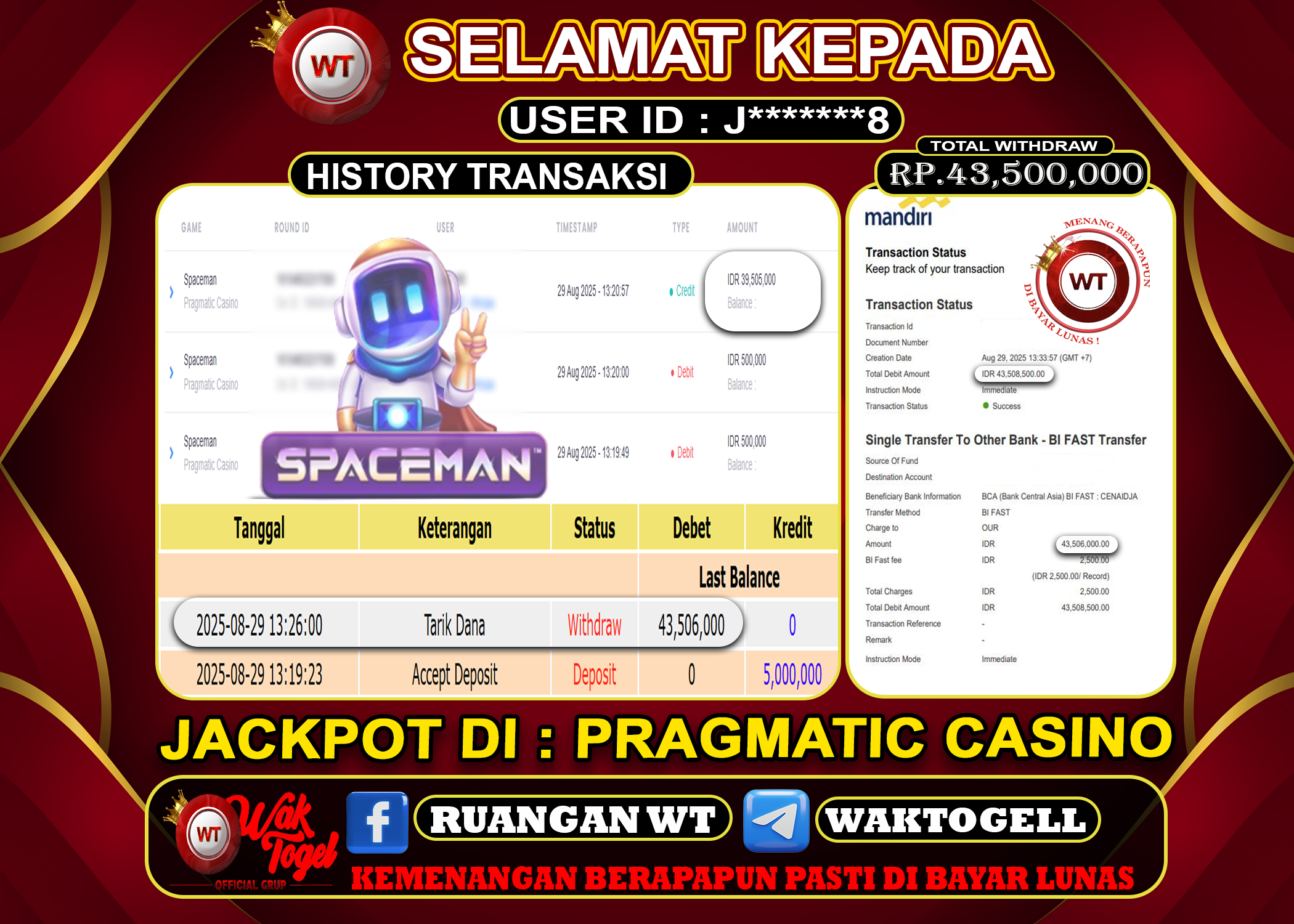 BUKTI PEMBAYARAN SLOT WAKTOGEL