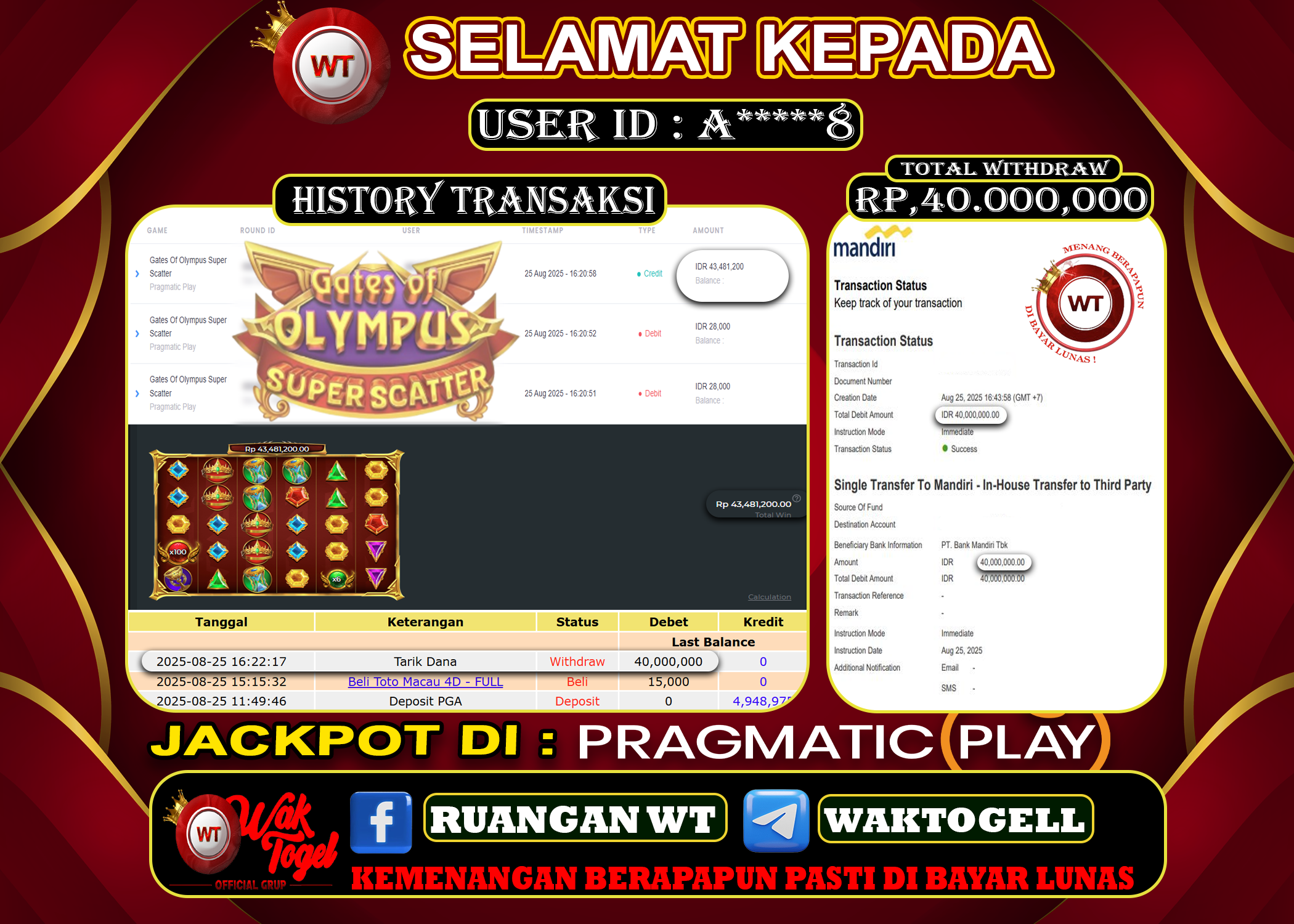 BUKTI PEMBAYARAN SLOT WAKTOGEL