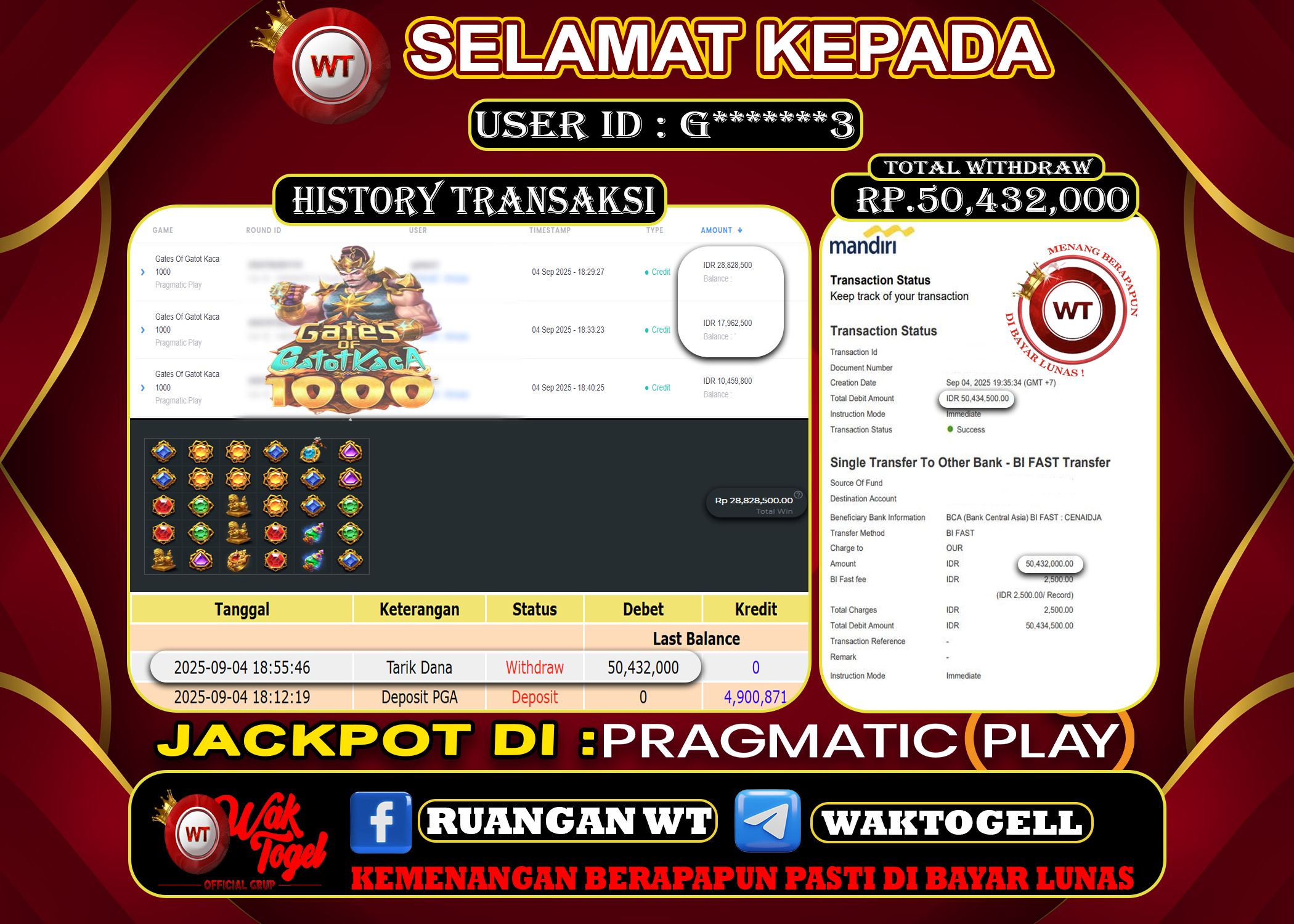 BUKTI PEMBAYARAN SLOT WAKTOGEL