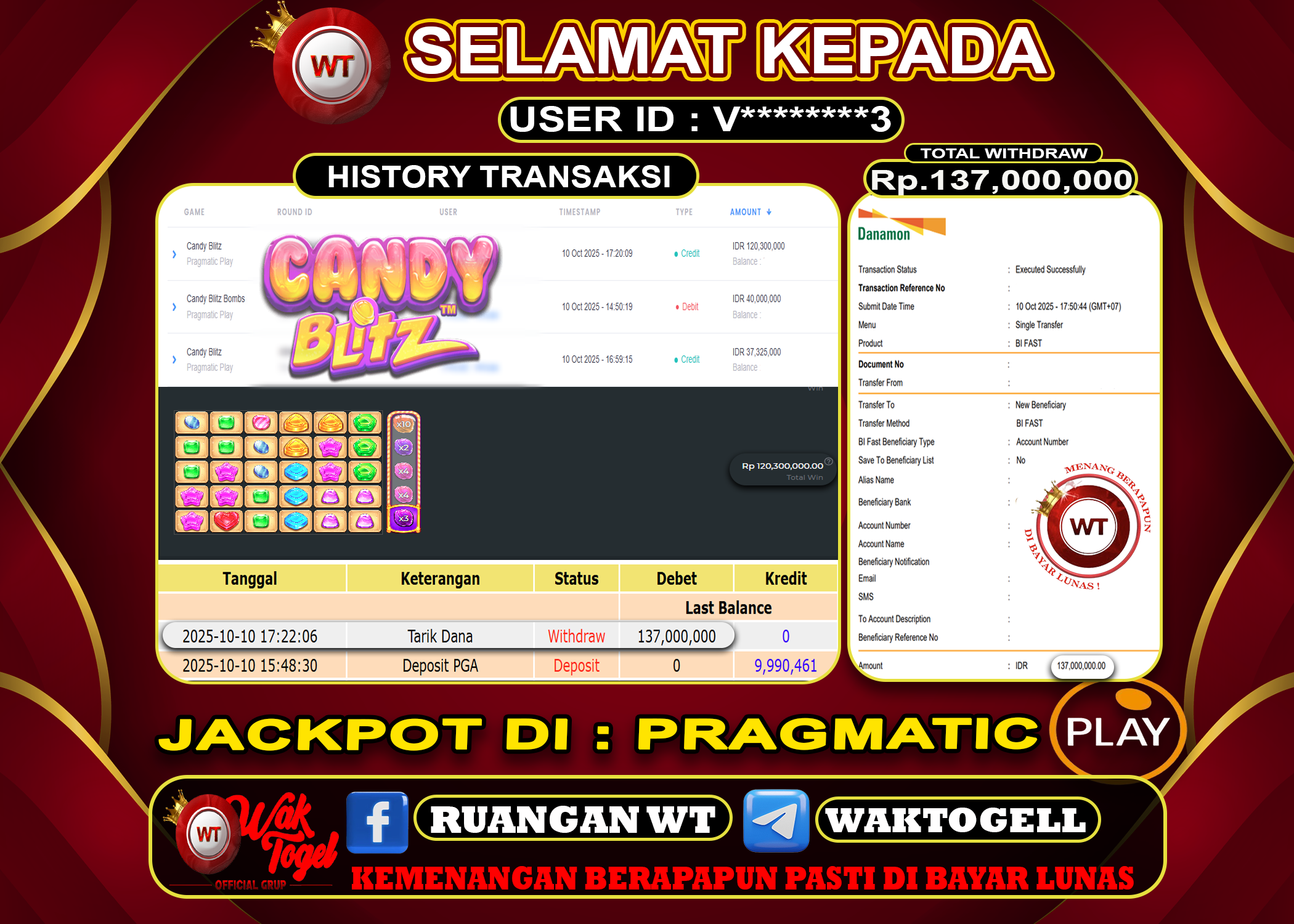BUKTI PEMBAYARAN SLOT WAKTOGEL