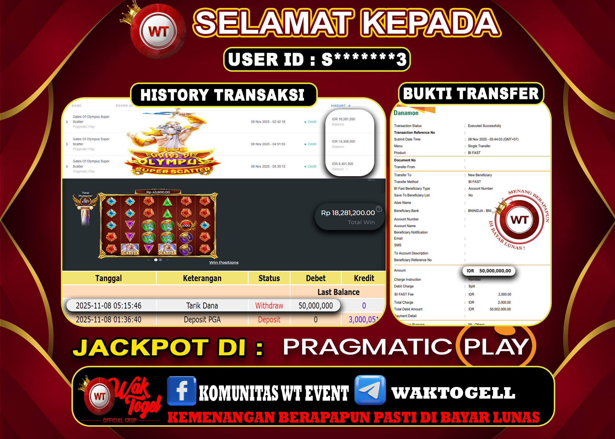 BUKTI PEMBAYARAN SLOT WAKTOGEL