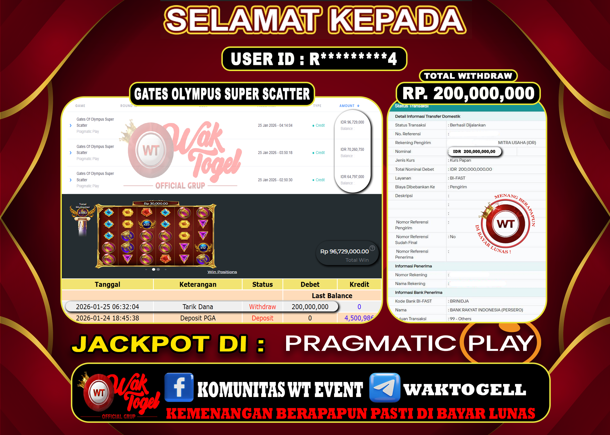 BUKTI PEMBAYARAN SLOT WAKTOGEL