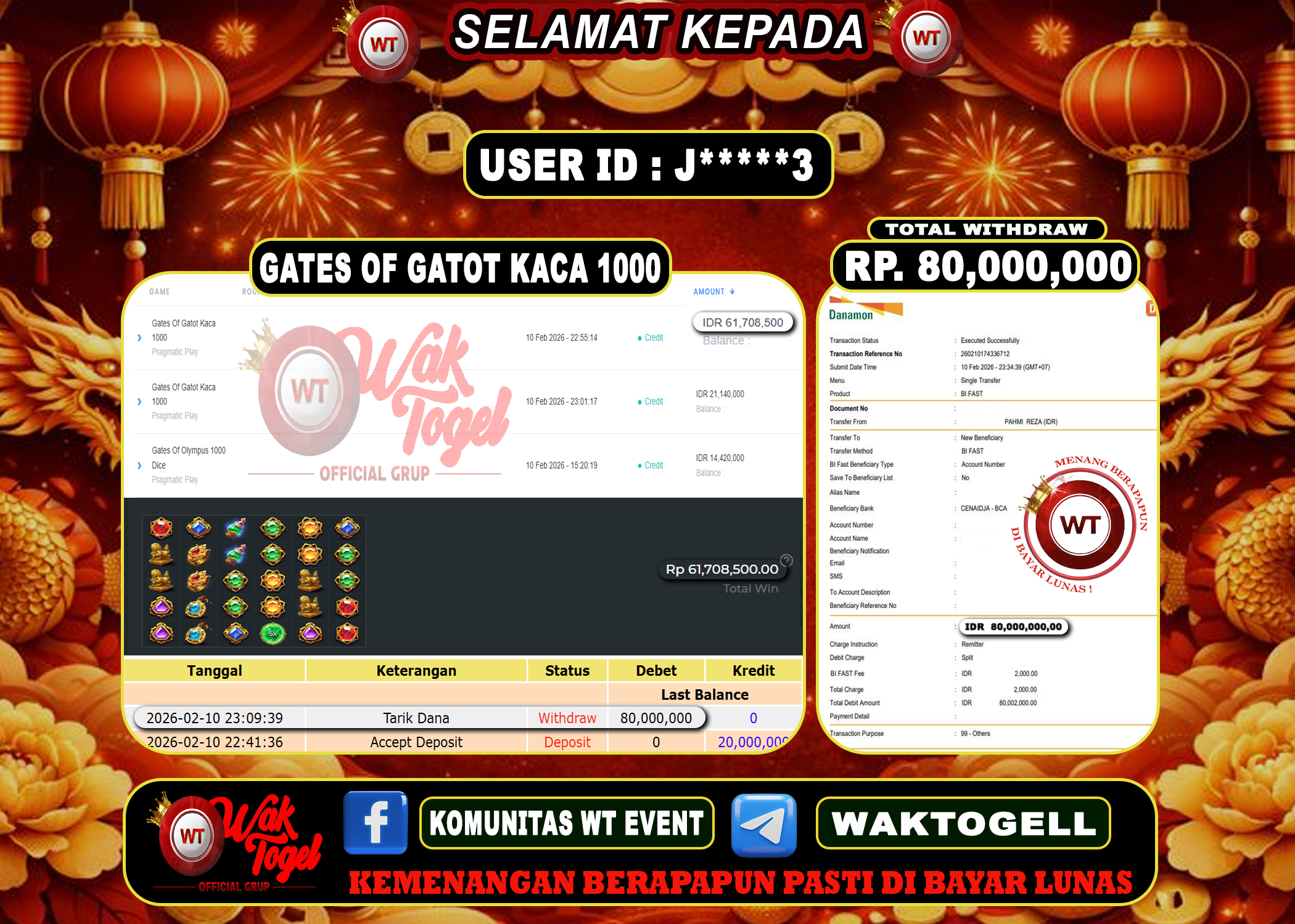 BUKTI PEMBAYARAN SLOT WAKTOGEL