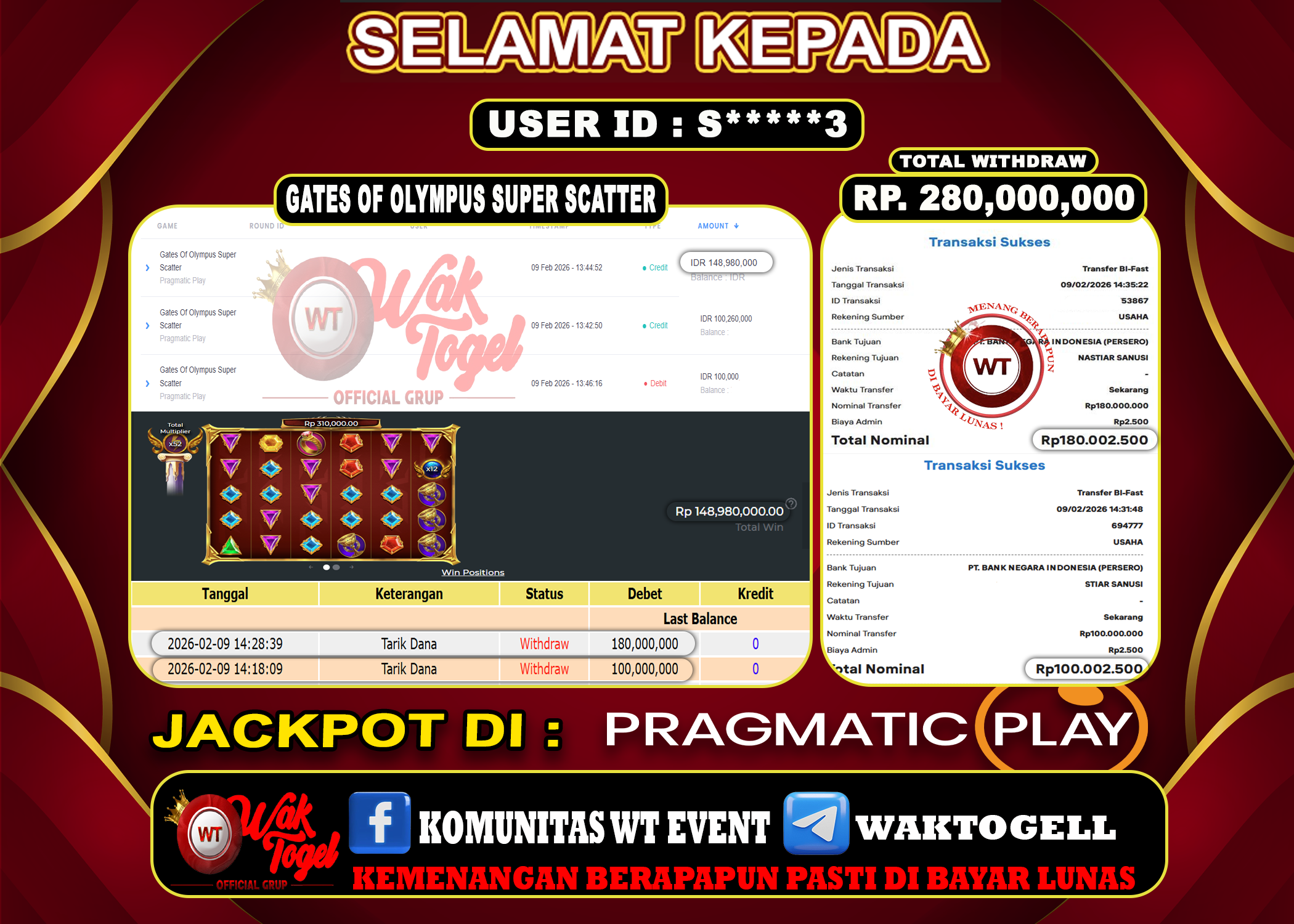 BUKTI PEMBAYARAN SLOT WAKTOGEL
