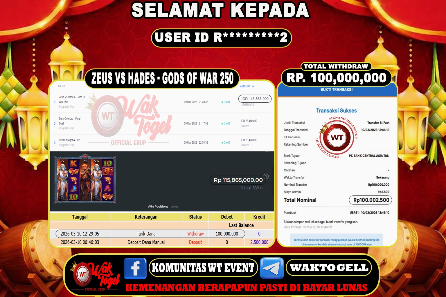 BUKTI PEMBAYARAN SLOT WAKTOGEL