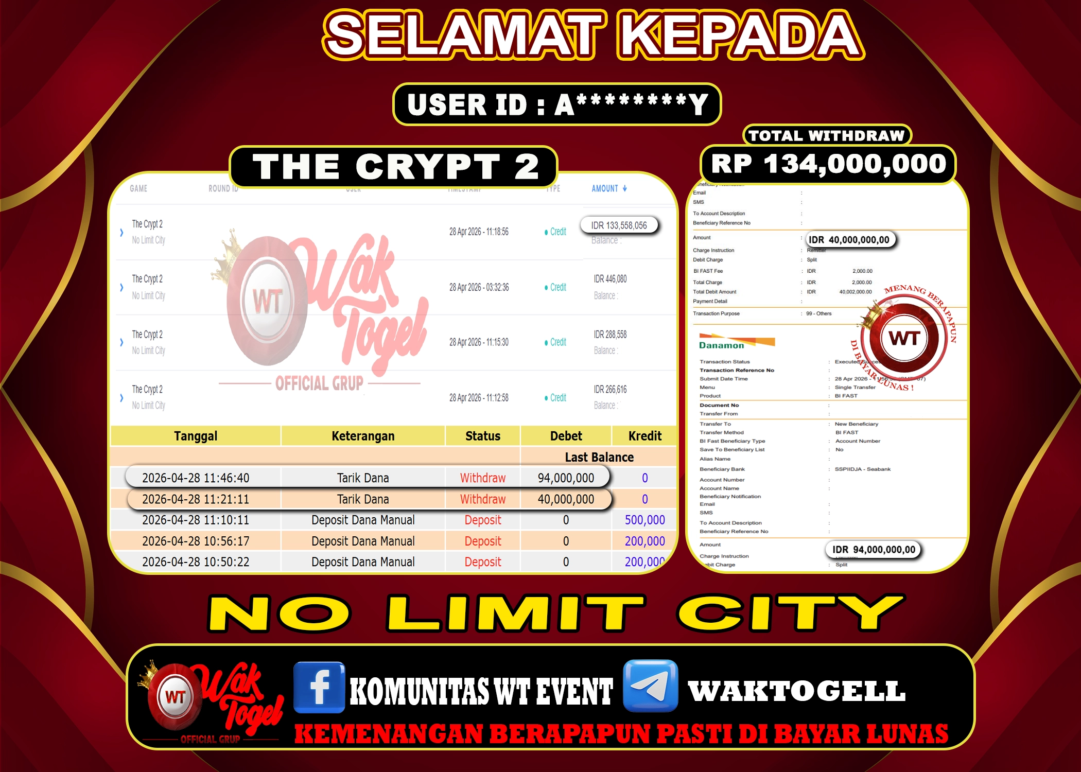 BUKTI PEMBAYARAN SLOT WAKTOGEL
