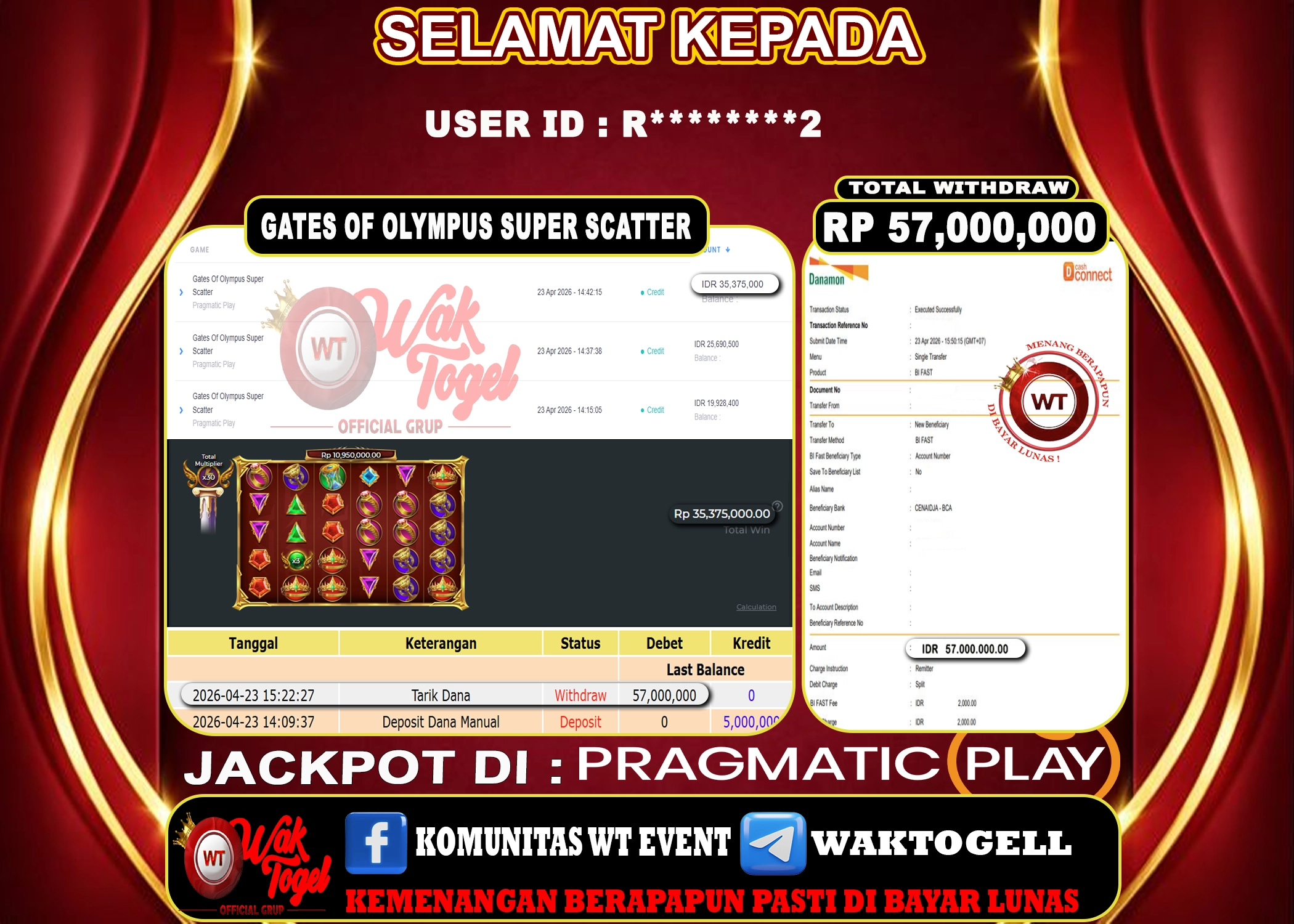 BUKTI PEMBAYARAN SLOT WAKTOGEL