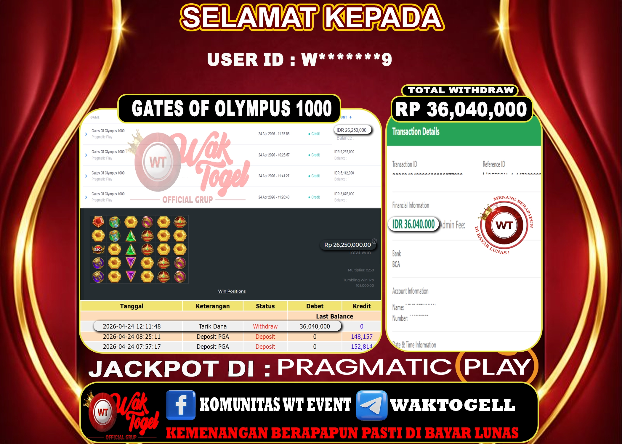 BUKTI PEMBAYARAN SLOT WAKTOGEL